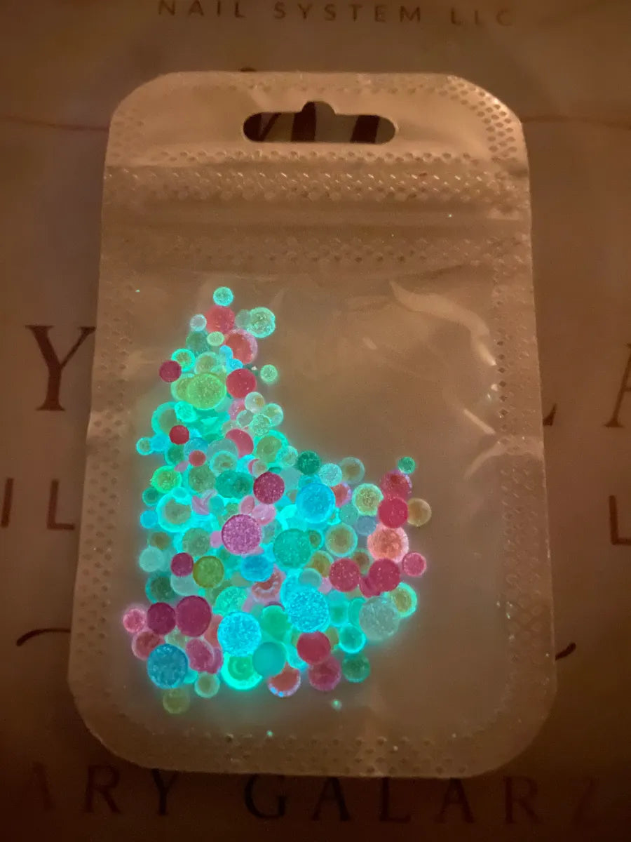 Glow in the Dark Rhinestones Mix