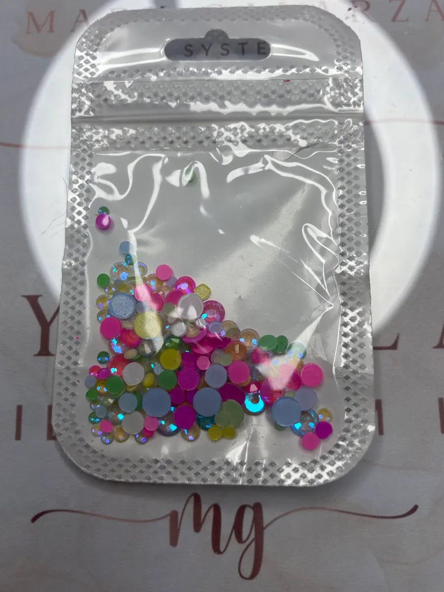 Glow in the Dark Rhinestones Mix