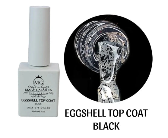 EGGSHELL TOP COAT WHITE & BLACK COMBO