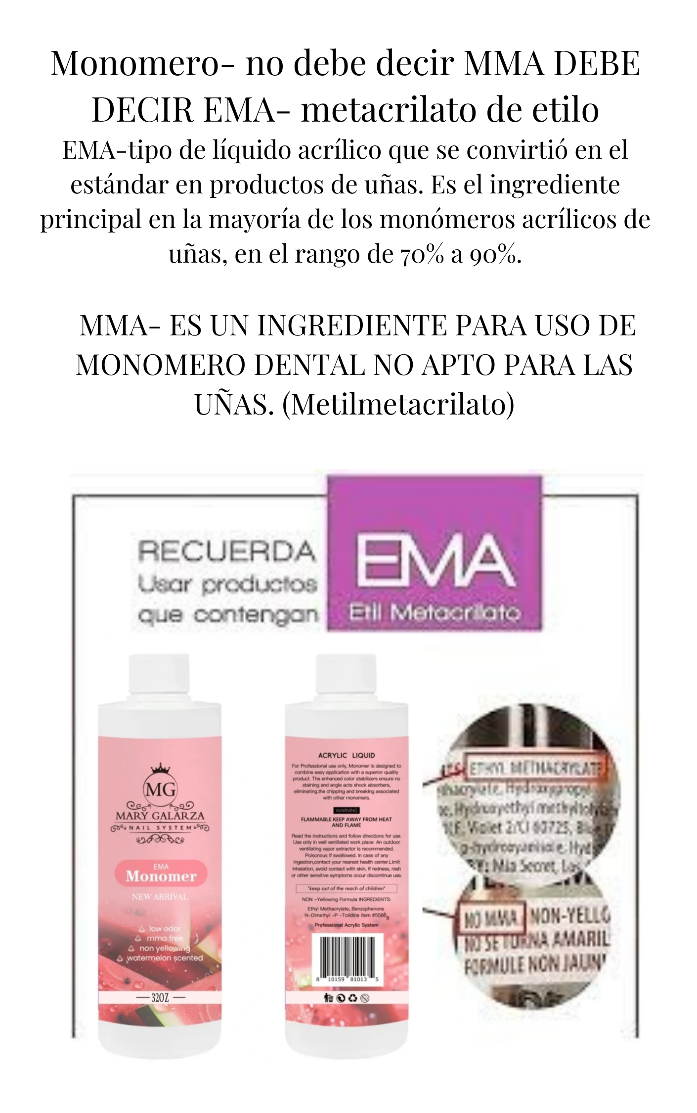 MONOMER EMA WATERMELON SCENTS