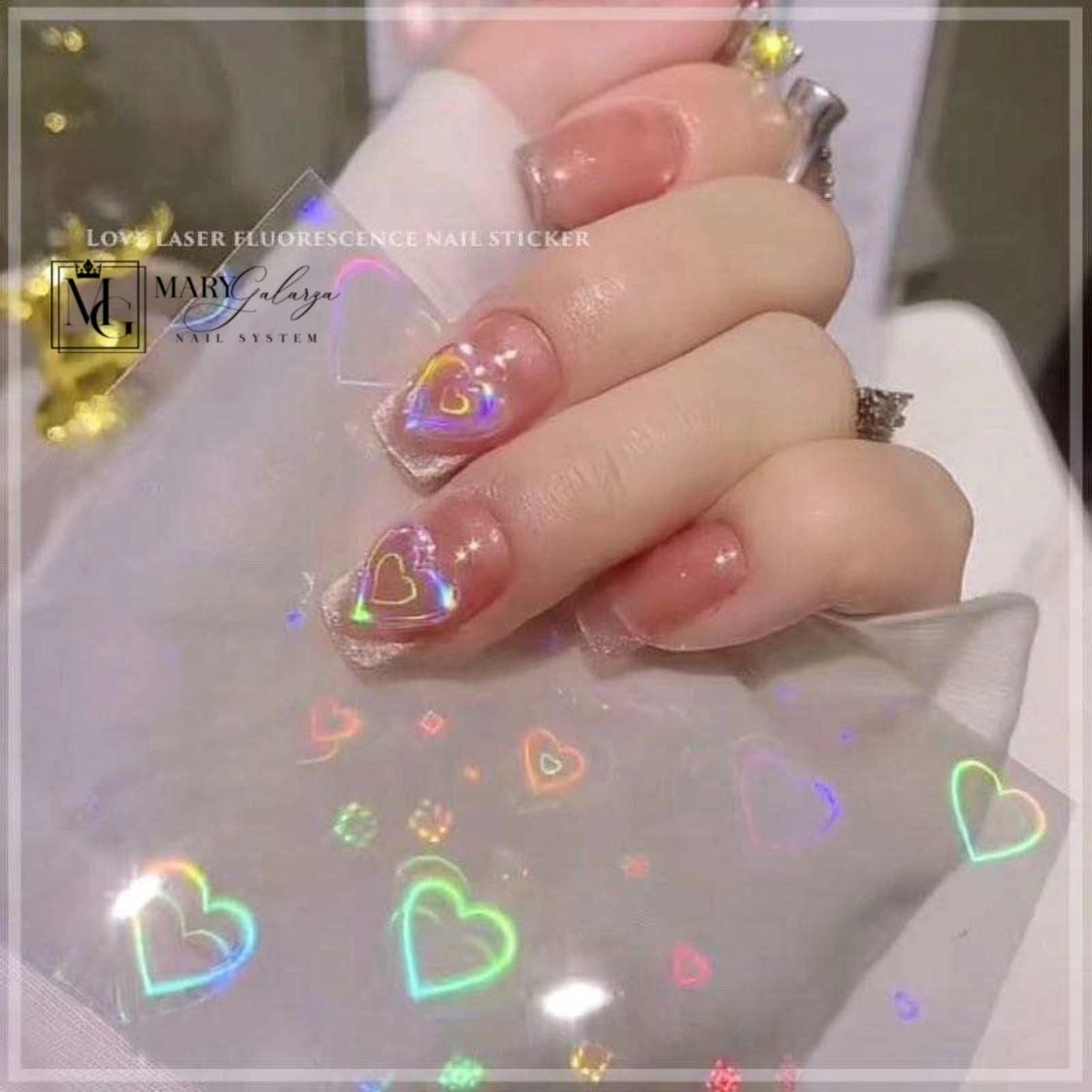 Laser Heart Sticker