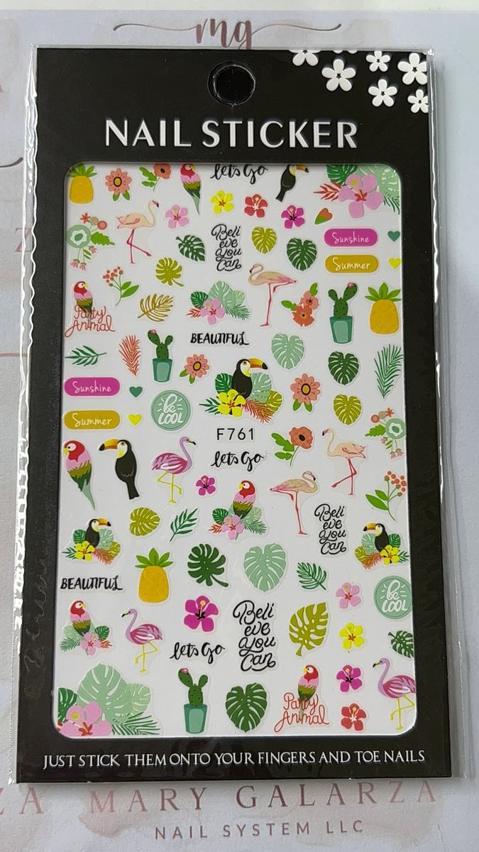 Let’s Go 🌺🦜🦩🌿🌸 🌵 Sticker f761