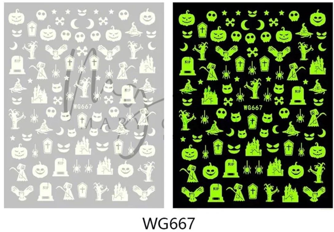Halloween 🎃 Glow in the Dark Stickers