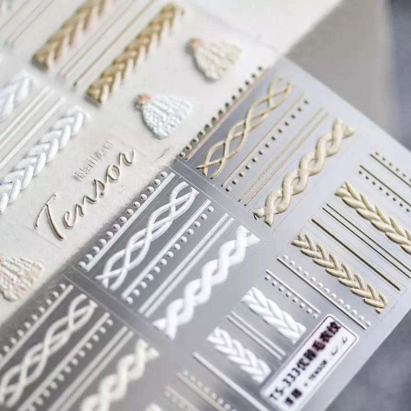 Knitting stickers