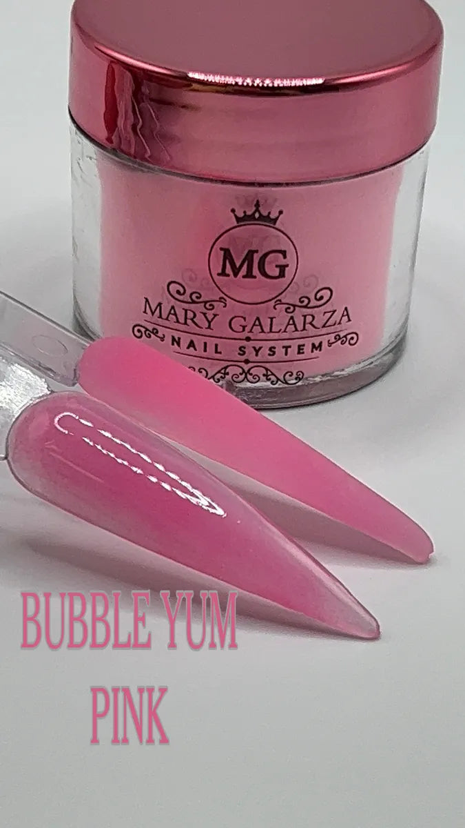 BUBBLE YUM PINK NAIL ACRYLIC POWDER