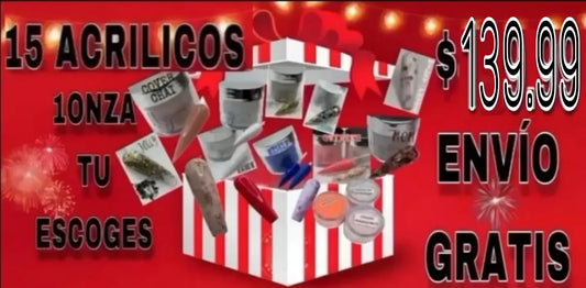EMPODERADA BOX 15 Acrílicos 1 onza