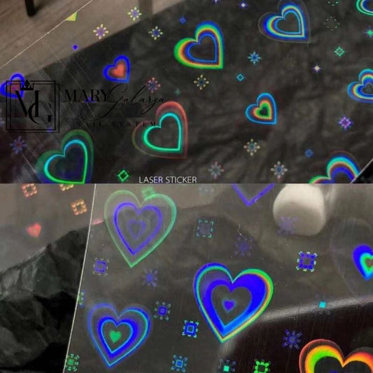 Laser Heart Sticker