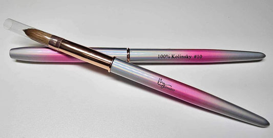Pincel Size #10 holographic Pink Kolinsky ORIGINAL