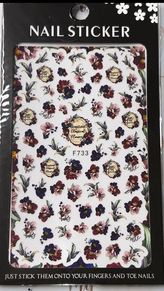 FLOWER STICKERS F733