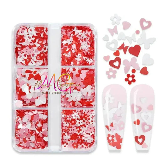 Valentines NAIL Decals Box Mix