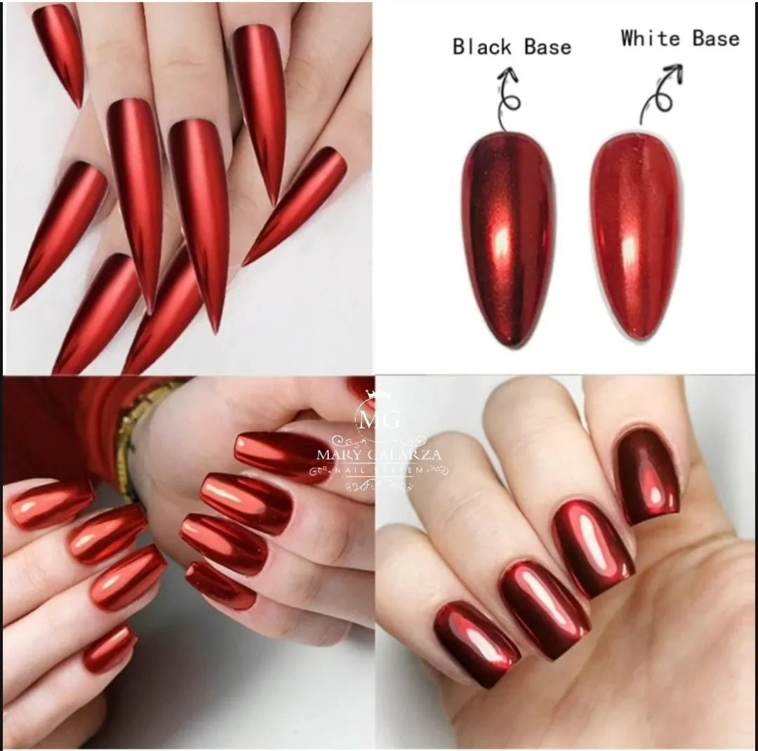 Chrome RED powder / Polvo cromado Rojo